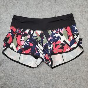 Lululemon Shorts Womens 4 Hotty Hot Poseidon Gym Run Workout
